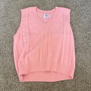 princess polly pink sweater vest
